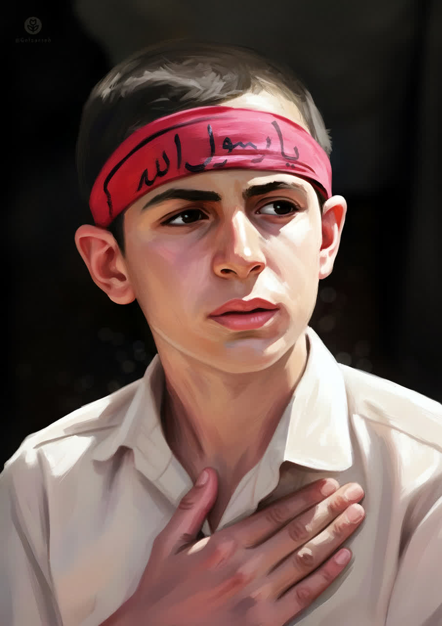 تصویرسازی شهید مصطفی کاظم زاده